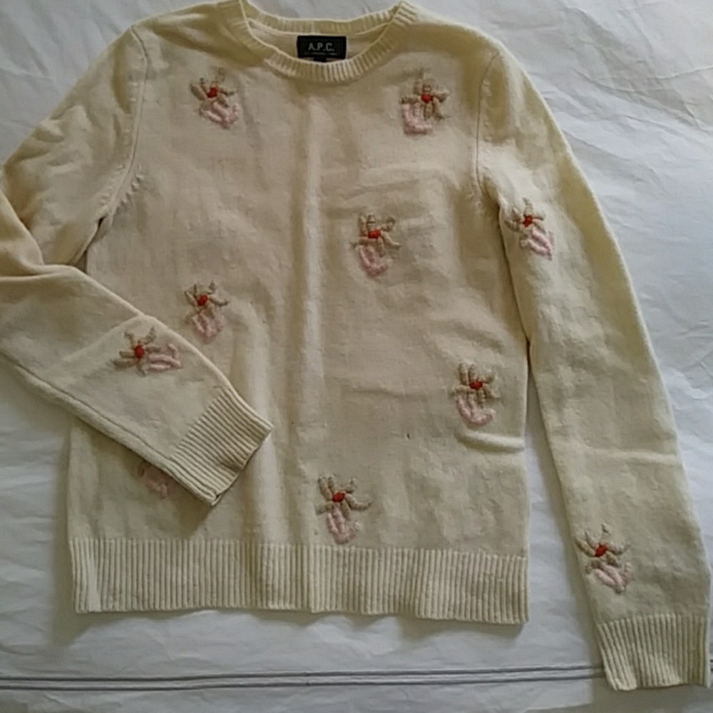 APC embroidered sweater